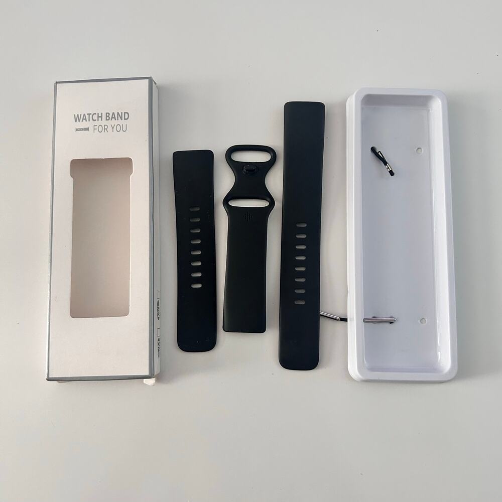 Watch Band Magnetic Silicon Black for Fitbit Watch in a Box